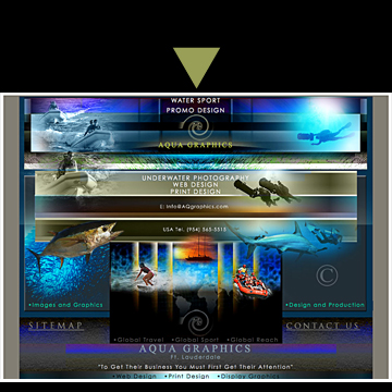 Graphic Artists Specializing In Underwater Photography and Design.. Scuba Trade Show Display-Exhibit Design. 