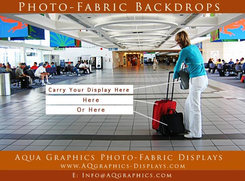 Portable - Foldable Large  Full Color Images on Fabric 