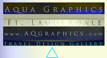 Aqua Graphics Travel Design Gallery..