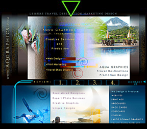 Leisure Travel Vacation WEB Design - Graphics Services 