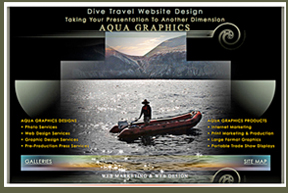 •Underwater Photos Web Design •Expert Photo-Aquatic Graphics Services •Creative WEB Designers Specializing in Dive Operations WEBSITE Promotion.