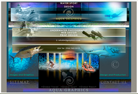 Underwater Images and Design for Website.. 