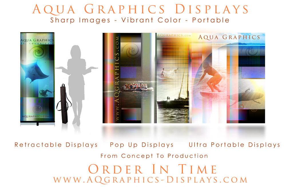 PORTABLE Trade Show displays.. Ultra Portable LARGE FORMAT GRAPHICS.. 