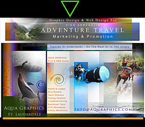 Outdoor Adventure Travel Design Services..WEB & Print..