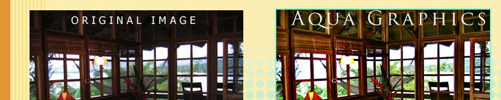 Aqua Graphics Travel Photo-Design Services. 